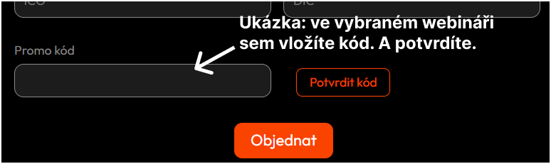 Uplatnění PROKO Kódu u nákupu
